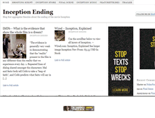 Tablet Screenshot of inceptionending.com